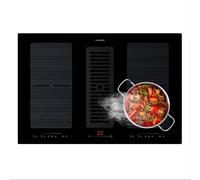 Klarstein Full House 80cm 4 Ring Induction Hob with Extractor Black