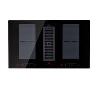 Klarstein Full House 90cm 4 Ring Induction Hob with Extractor Black