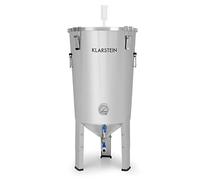Klarstein Gärkeller Beer Brewing Kit - Brewing System with Thermometer, Conical Brew Kettle, for Beer or Fermenting Wine, Airlock: Airtight Lid, Drain Tap, Variant: Pro, 30 litres