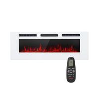 Klarstein Galeras 1800W 127cm Wall Mounted Electric Fire White