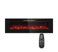 Klarstein Galeras 1800W 152cm Wall Mounted Electric Fire Black