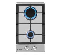Klarstein Gas Cooker, 2-Burner Built-In Hob, 4000W Stainless Steel & Glass Top, Campervan & Kitchen LPG Wok Burner