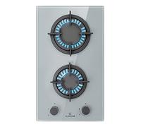 Firetale Gas Hob 2-Burner Aluminium Burner Natural Gas/Propane incl. Hose and Pressure Reducer