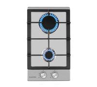 Klarstein Gas Cooker, 2 Burners Gas Hob, 4000W Built In Two Ring Electric Hob, Campervan Cooktops Cookers, Stainless Steel Glass Top Wok Burner, 2 Ring Kitchen Stoves LPG Cooker Burners Units