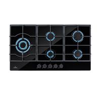 Klarstein Gas Cooker, 5 Burners Gas Hob, 11100W Built In Five Ring Electric Hob,