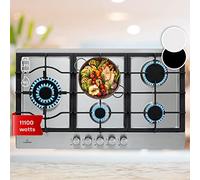 Ignito Chef Edition 5 zones gas hob 5 burners Sabaf burners glass ceramic
