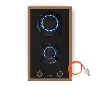 Lumiflame gas hob | 2 burners | copper frame | electric ignition | 4.2 kW output