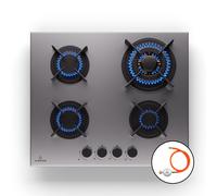 Klarstein Goldflame 4 gas hob 4-burner self-sufficient natural gas/propane gas stainless steel