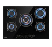 Klarstein Goldflame 70cm Gas hob 5 burners Black