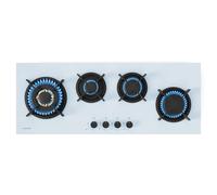 Klarstein Goldflame Slim 90cm Gas Hob 4 Burners White