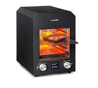 Klarstein Hannibal - High-Temperature Indoor Grill, 2,200 W, 200-850 °C, Infrared Heating, CharForce System, 18.5 x 30 cm Grill Area, LED Display, Timer, Black