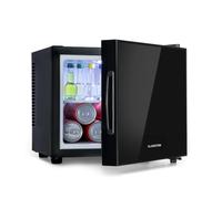 KLARSTEIN Happy Hour Mini Fridge - Compact Minibar with Thermoelectric Cooling System, Freestanding, 9 Litre Capacity, Cooling 5-15 °C, Black, 31.5 x 30.3 x 33.5 cm (WxHxD)