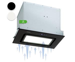 Klarstein Hektor - Brilliant Edition Fan Module, 52 cm, Max. Exhaust Air Output 506 m³ / h, EEC: C, 3 Levels, Ventilation Timer, LED Panel: 6500 K, Touch Panel, Extractor Hood - Black