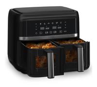 Klarstein hot air Fryer, air Fryer with 2 Chambers, 2850 W Compact hot air Fryer, 7.6 L air Fryer with Touch Control Panel, Timer, preheating, 6 Modes, Large hot air Fryer, air Fryer XL