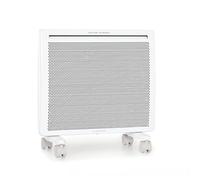 Klarstein Hot Spot Slimcurve Double 2-in-1 Heater - Convection / Infrared Heater, Overheating Protection, Weekly Timer, Wall Mounting or Floor-Standing with 2 Roller Feet, Sheet Steel, 1000 W, White