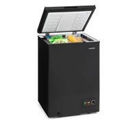 Klarstein Free Standing Chest Freezer Fridge, Compact Mini Freezer for Bedrooms, Home & Office, 99L Compact Chest Freezer, Energy Efficient Upright Small Freezer UK w/Basket, Freezer w/Floor Rollers