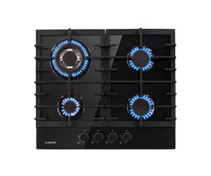 Klarstein Ignito 60cm Gas Hob 4 Burners Black
