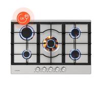 Klarstein Ignito 75cm Gas hob 5 burners Silver