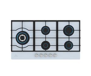 Klarstein Ignito 90cm Gas hob 5 burners White