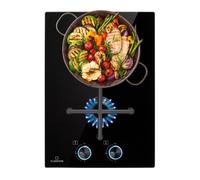 Klarstein Illuminosa 30cm Gas hob 2 burners Black