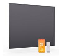 KLARSTEIN Infrared Heater 360W - Wall Mounted, Smart WiFi Control via App, IP24 Waterproof, IR ComfortHeat, Thermostat & Timer, Energy Efficient, No Dust & Noise, for Rooms up to 7m², Dark Grey