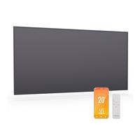 Klarstein Infrared Heater 770W - Wall Mounted, Smart WiFi Control via App, IP24 Waterproof, IR ComfortHeat, Thermostat & Timer, Energy Efficient, No Dust & Noise, for Rooms up to 14m², Dark Grey