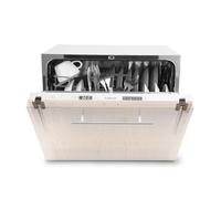 Klarstein Integrated Dishwasher, 6 Place Setting Built in Dishwasher, Easy to Install Slim Mini Dishwasher, 6 Washing Programs, Quiet Operation Slimline Dishwasher, Home/Office Small Dishwasher