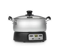 Klarstein Jam Session Jam and Jellies, 1000 Watts, 2 Automatic Programs, 3 litres Capacity, Adjustable Cooking Time, Bowl is Machine Washable - Silver