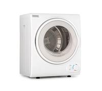 Klarstein Jet Set 2500 - Tumble Dryer, Vented Dryer, Front Loader, 850 W, Freestanding/Built-Under, Class C, 2.5 kg, PTC Heating, Heat Select up to 60 C, Timer 20-200 min, Compact, White