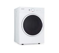 Klarstein Jet Set Tumble Dryer - exhaust air Dryer, 1020 W, Freestanding/Substructure, EEC C, 3 kg, Exhaust Air Drying, Heat Selection, Timer, Compact: 49 x 69 x 47.5 cm, Stainless Steel Drum, White