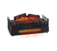 KLARSTEIN Kamini FX fireplace inserts - electric fire insert, electric fireplace inserts, 1000/2000W, 2W LED, No Soots, Easy Cleaning, Heat Function, Flame Illusion, 92x57x16 cm, Black