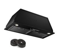 Klarstein Kitchen Cooker Hood 72cm, Extractor Fan for Kitchen w/LED Lights, Grease Filters, 439m³/h Airflow Cooker Hoods, Timer & Touch Controls, Built in Wall Mount Stainless Steel Extractor Fan