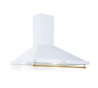 Klarstein Kitchen Cooker Hood, Chimney Cooker Hoods 90cm, Wall Mount Extractor Fan for Kitchens w/LED Lights, Cooker Hood Grease Filters, 591.5m³/h Airflow Cooker Hoods, Steel Extractor Fan Hood