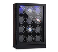 Watch Winder Box Display Case Automatic 12 Wrist Watches LED Touchscreen Lock