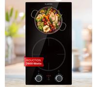 Kochheld Double Induction Hob 2900W Rotary Control Glass Black