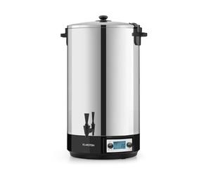 Klarstein KonfiStar 60 Digital Automatic Preserving Cooker - Hot Drinks Dispenser, Volume: 60 litres, 2500 watts, 30-100 ° C, Timer, Warming Function, Lid with Closure, Polished Stainless Steel