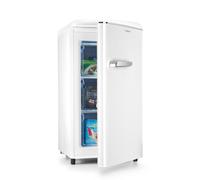 Klarstein Laika Freezer - 60 litres Total Volume, Built-in Thermostat with 5 Levels, Temperature Range from 0 to -18 ° C, 3 Racks for Storage, Free-Standing Installation, Retro Design, Blue