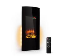 Klarstein Lamington 2000W 40cm Wall Mounted Electric Fire Black