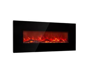 Klarstein Lausanne 1600W 26cm Wall Mounted Electric Fire Black