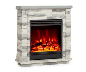 Klarstein Lienz 1800W 60cm Electric Fire with Surround Light Gray