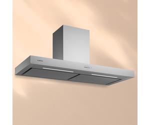 Klarstein Limelight 120cm 546m³/h Chimney Cooker Hood Silver