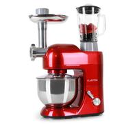 Klarstein Lucia 1800W 5L Stand Mixer with Meat Grinder Red
