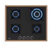 Klarstein Lumiflame 60cm Gas hob 4 burners Black