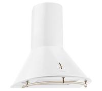 Klarstein Lumio Primo - retro extractor hood, extractor hood, exhaust 60 cm wide, 430 m³/h max. exhaust air flow, three power settings, 75 cm rail, stainless steel housing, white