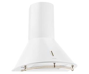 Klarstein Lumio Primo - retro extractor hood, extractor hood, exhaust 60 cm wide, 430 m³/h max. exhaust air flow, three power settings, 75 cm rail, stainless steel housing, white