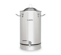 Klarstein Maischfest Fermentation Kettle - Fermenting Vessel, Beer Brewing Device, Fermentation Container, 30 L, Drain Tap, Stainless Steel, Silver