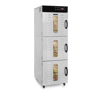 Klarstein Master Jerky 550 Pro Automatic Dehydrator - Professional/Gastronomy, With 36 Levels, 2400 W, Capacity: 5.47 m², Thermostat: 40-90 ° C, 36-54 kg Fruit/Vegetables, Stainless Housing
