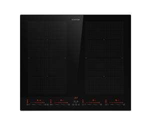 Klarstein Masterzone 60cm 2 Flex Zones 4 Ring Induction Hob Black