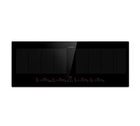 Klarstein Masterzone Slim 90cm 2 Flex Zones 4 Ring Induction Hob Black