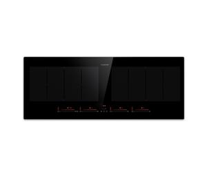 Klarstein Masterzone Slim 90cm 2 Flex Zones 4 Ring Induction Hob Black